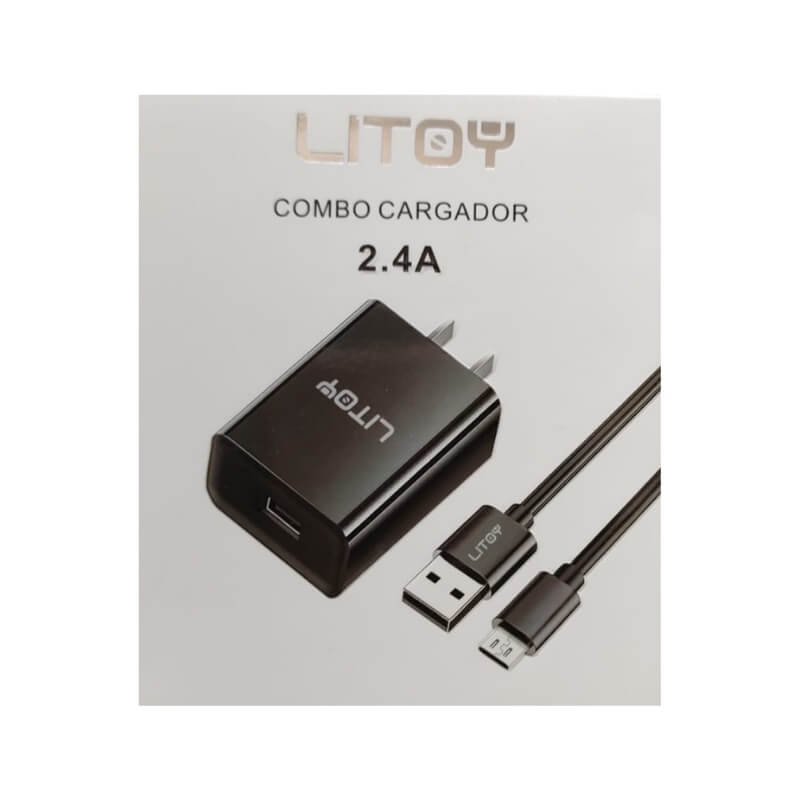 COMBO CARGADOR V8 LITOY Imagen principal del producto