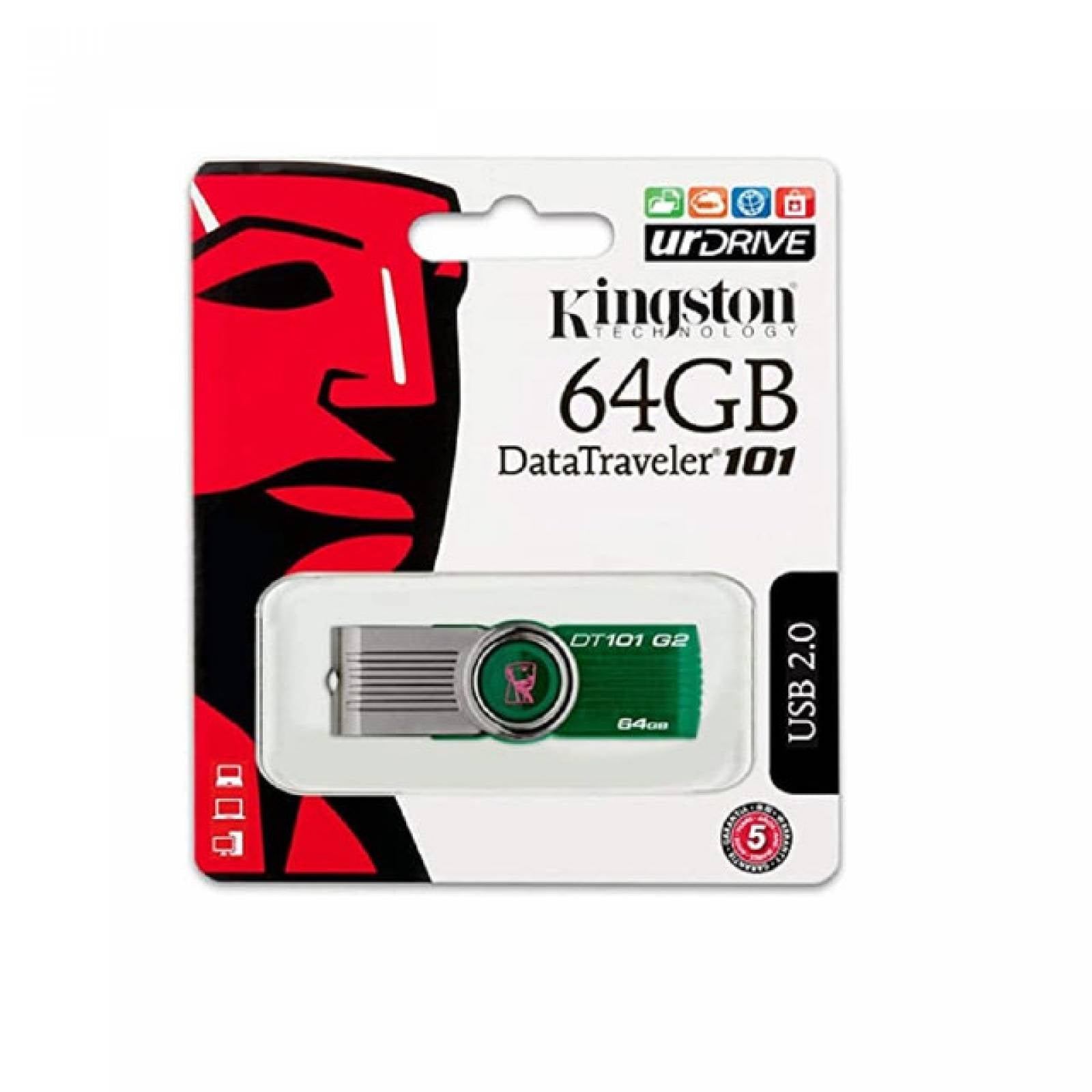 Memoria Kingston Usb 64GB PLASTICO Imagen principal del producto