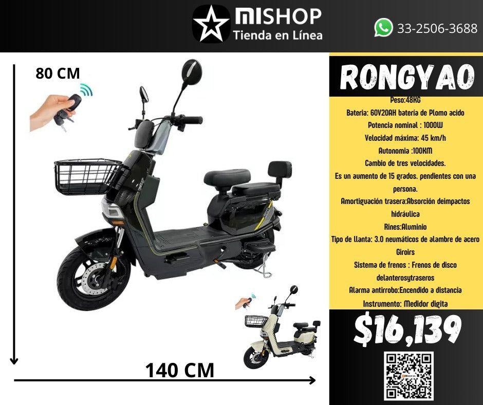 MOTO BICI ELECTRICA RONGY AO Imagen principal del producto