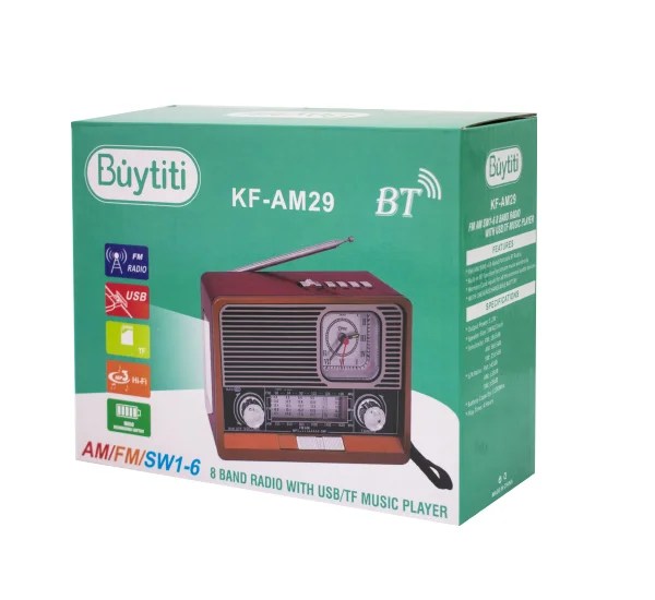 Radio con reloj buytiti AM/FM KF-AM29