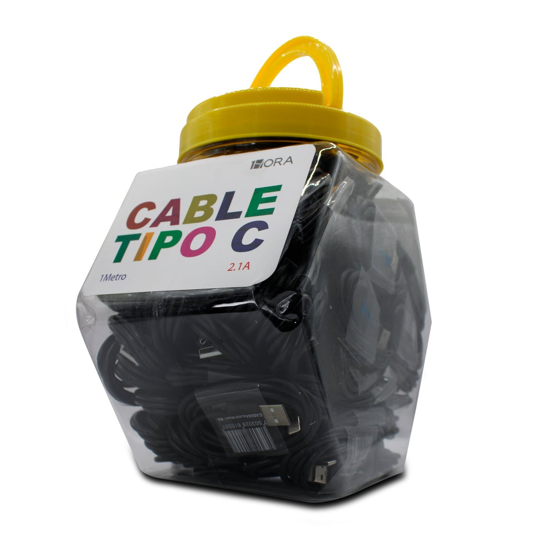 1HORA Cable TIPO C 2.1A Económico CAB244