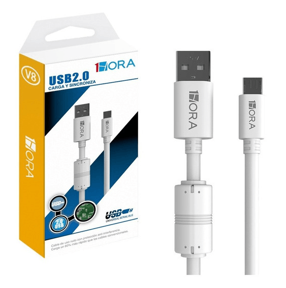 1HORA Cable Tipo v8 CAB031-B Imagen secundaria del producto