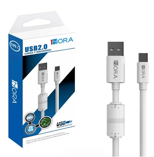 1HORA Cable Tipo C 2.0A 1M CAB150 Imagen principal del producto