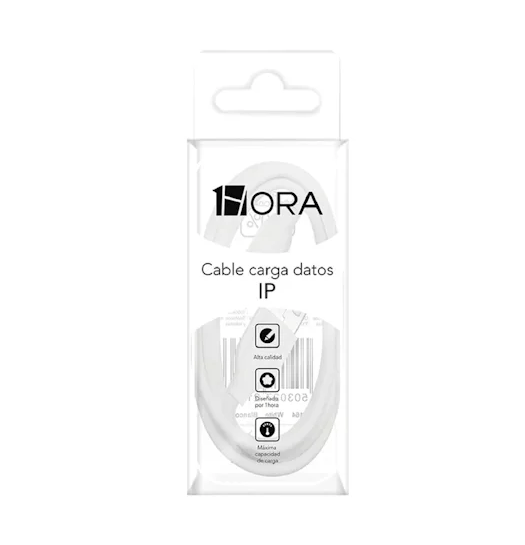 1HORA Cable IPhone 2.1A CAB187 Imagen principal del producto