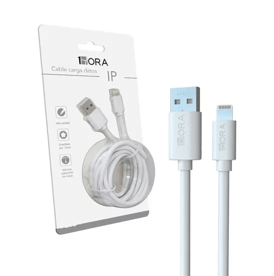 1HORA Cable IPHONE 2.1A  CAB179 Imagen principal del producto