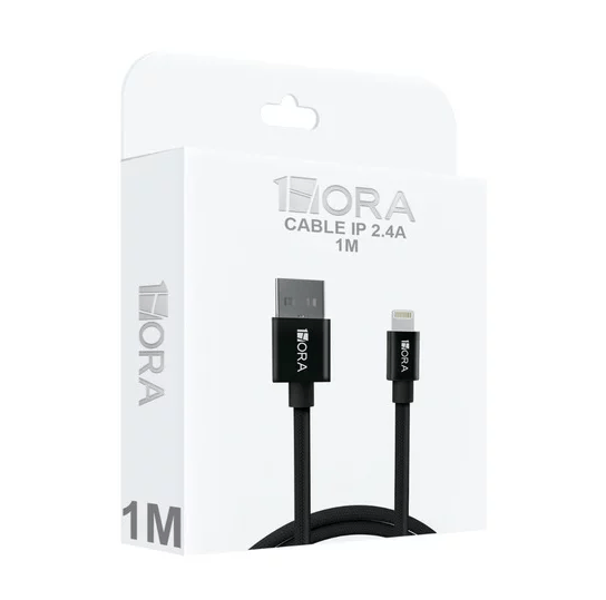 1HORA Cable Lightning 2.4A 1M CAB250