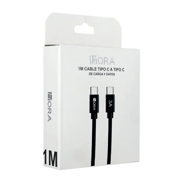 1HORA Cable De Tipo C A Tipo C Para Carga 1M CAB265 Imagen principal del producto