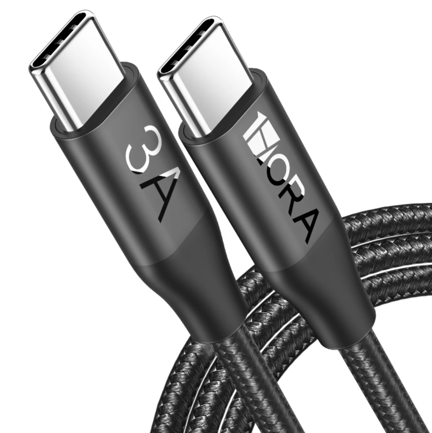 Cable de Carga USB-A a USB-C de 2m - Cable de Carga Rápida y Sincronización  USB 2.0 de Servicio Pesado - Cable de Datos USB 2.0- Resistente con Fibra