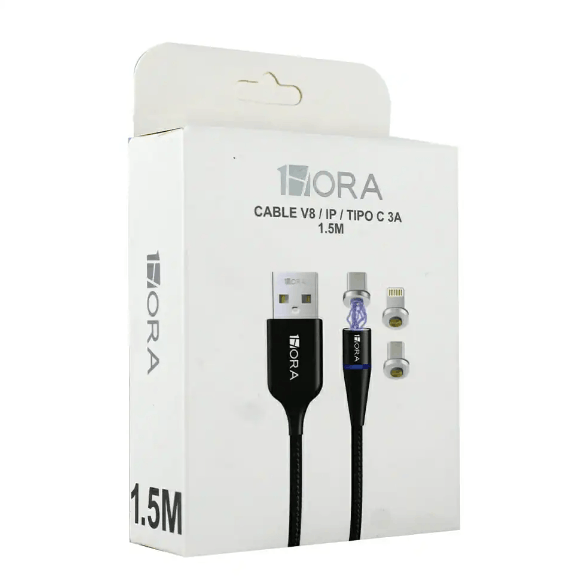 1HORA Cable Tipo C/V8/IP 3A CAB260 Imagen principal del producto