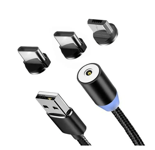 1HORA Cable 3 En 1 V8/Tipo C/Lighting de 1M CAB253 Imagen secundaria del producto
