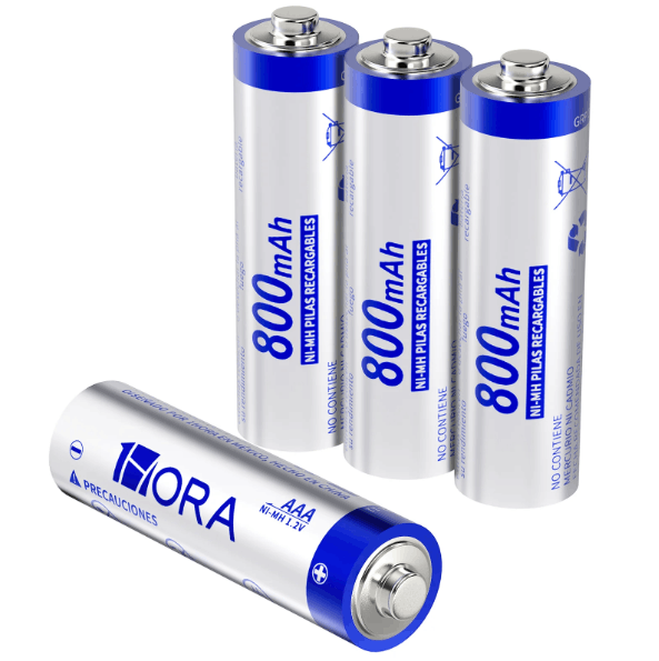 1HORA Pilas AAA Recargables Baterías 800mAh 4 Unidades GAR134 Imagen principal del producto
