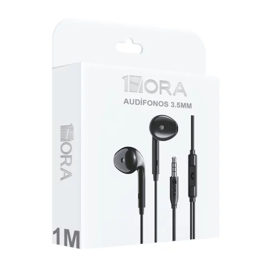 1HORA Audifonos Alambricos 3.5mm AUT122 Imagen principal del producto