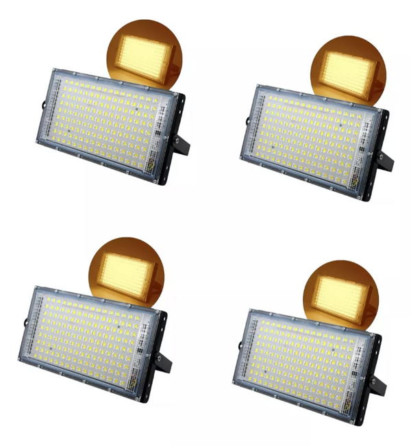 Reflector Led Para Exterior Luz Cálida 50W MZWW50W