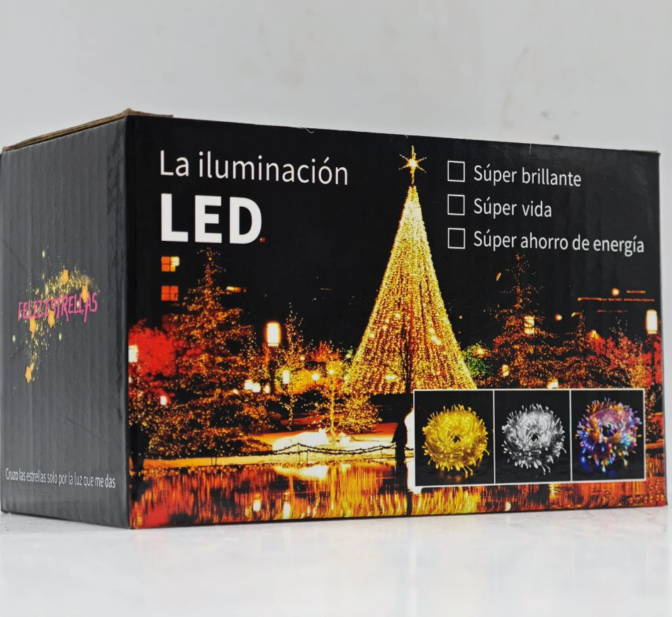 Serie de 10M Luz calida HXD-2005 160 Foquitos