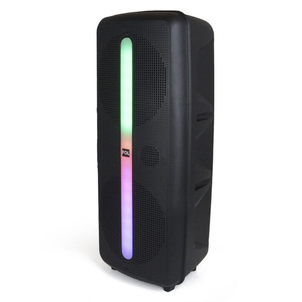BOCINA PORTATIL CON MICROFONO Y LUZ   L282