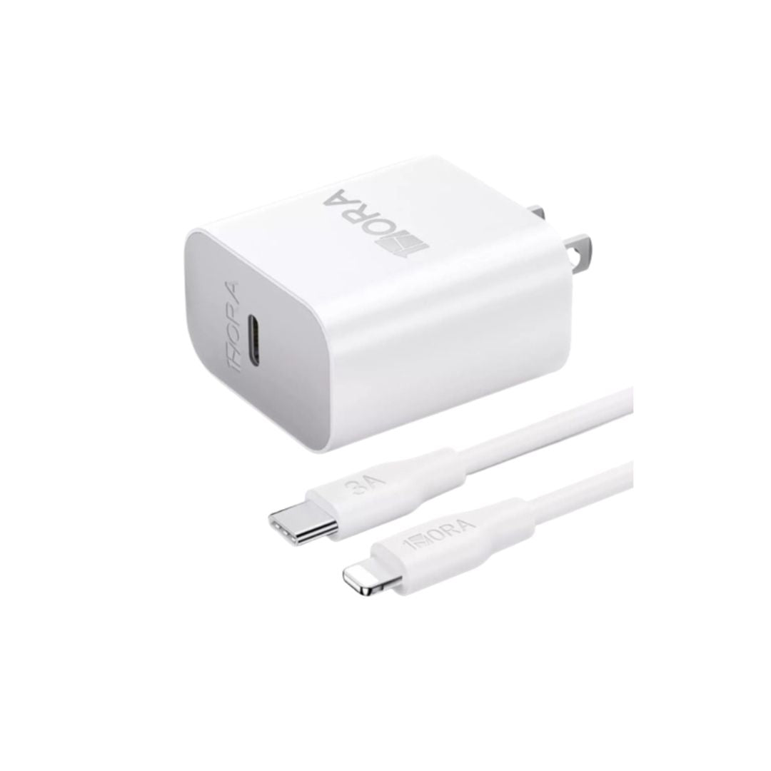 1HORA Cargador Tipo C 20w 3A Y Cable IP GAR155 Imagen secundaria del producto
