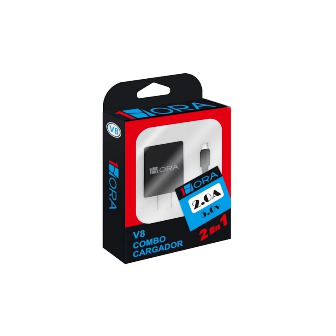 1HORA Cargador Micro USB V8 GAR064 Imagen principal del producto