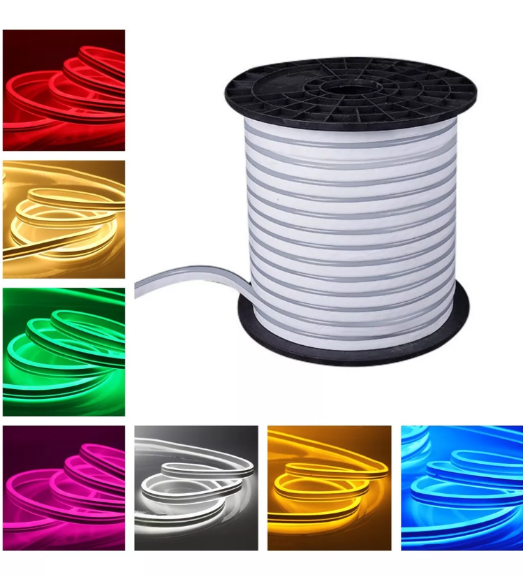 Caja 4pz Tira Led Neon Blanca 25 Metros 2835W127V. Imagen secundaria del producto