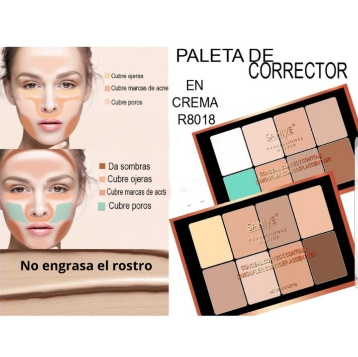 GAMA CORRECTOR CREMA 8 TONOS R8018 Imagen secundaria del producto
