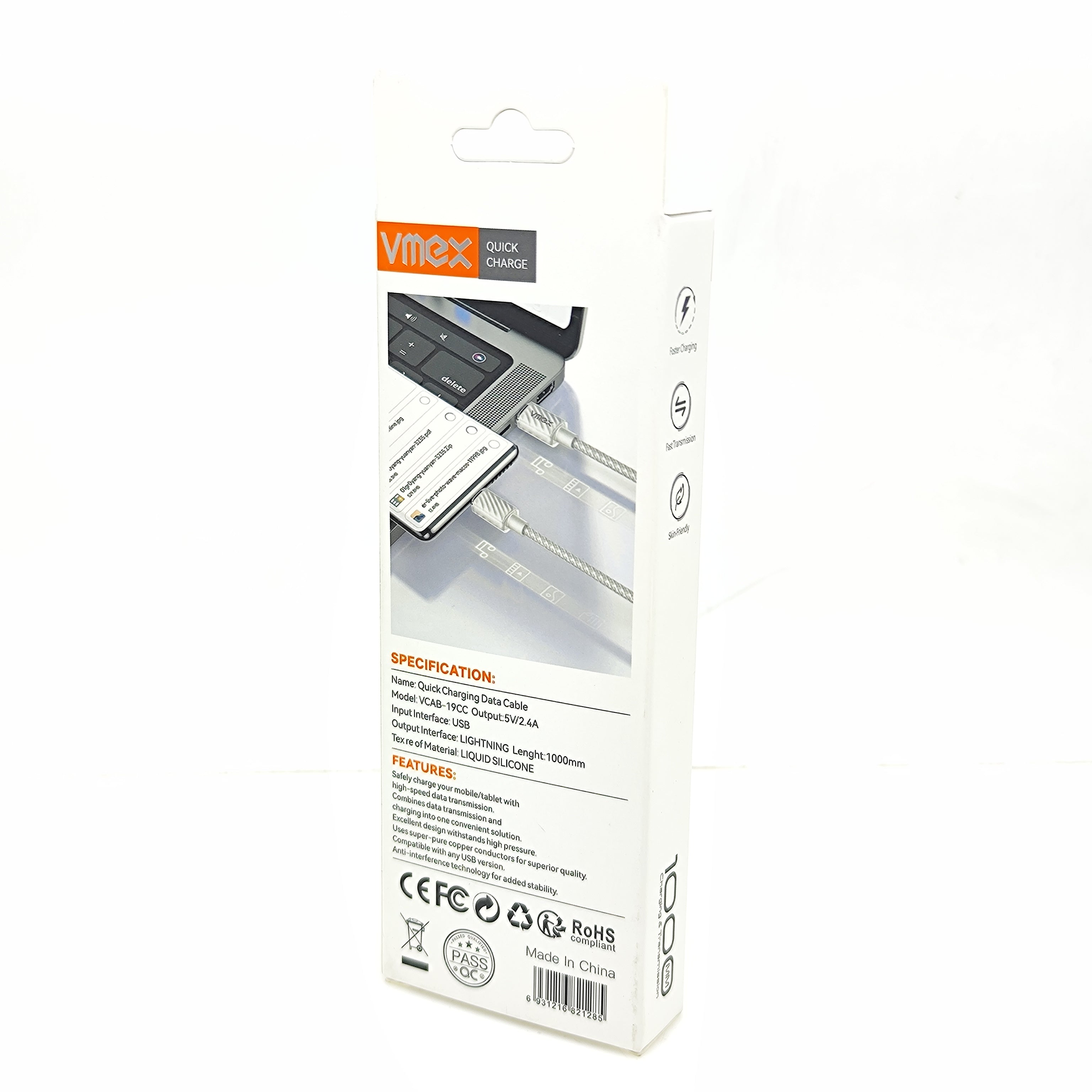 Cable C a C 2.4A VMEX VCAB-19C.C Imagen secundaria del producto