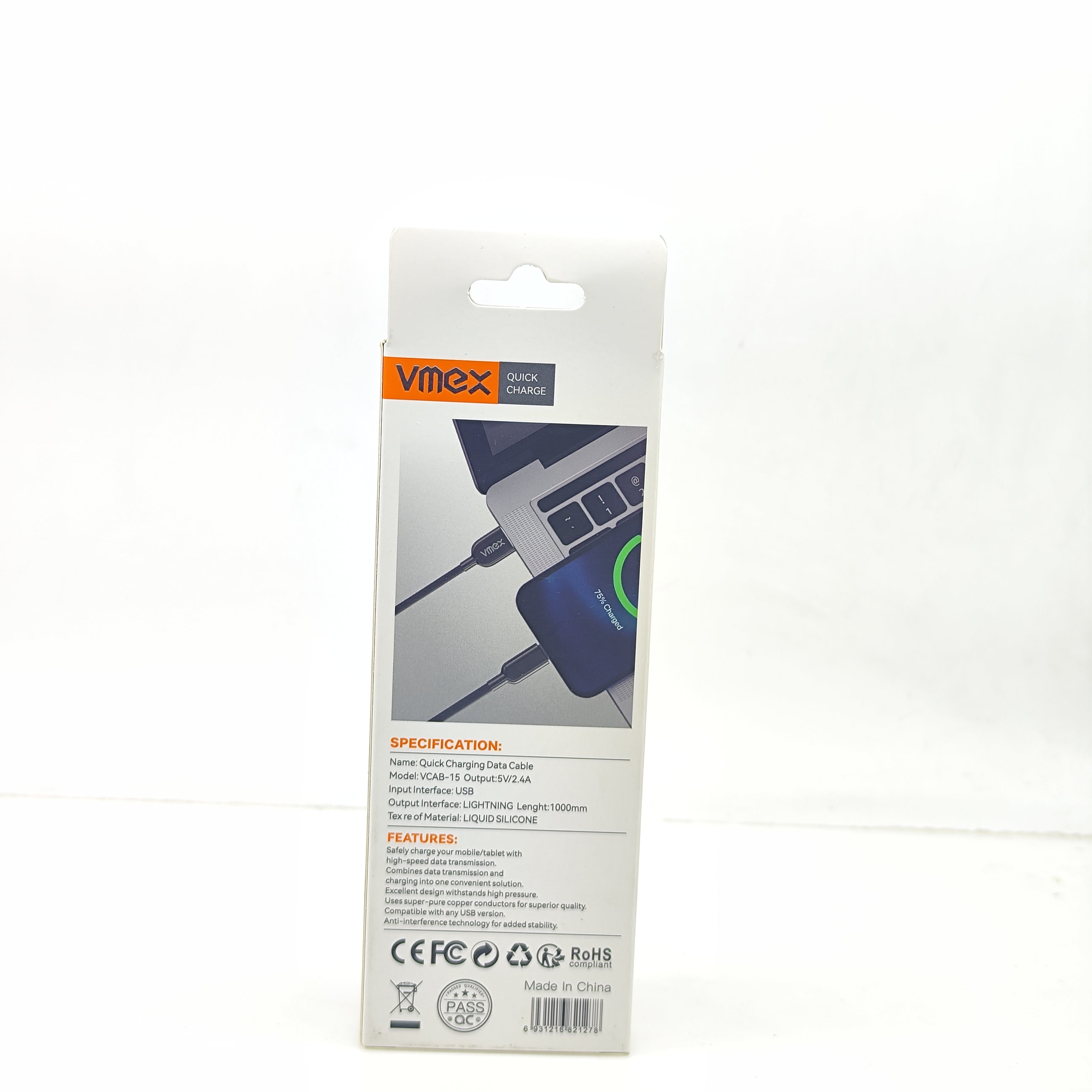 Cable V8 2.4A VMEX VCAB-15V8 Imagen secundaria del producto