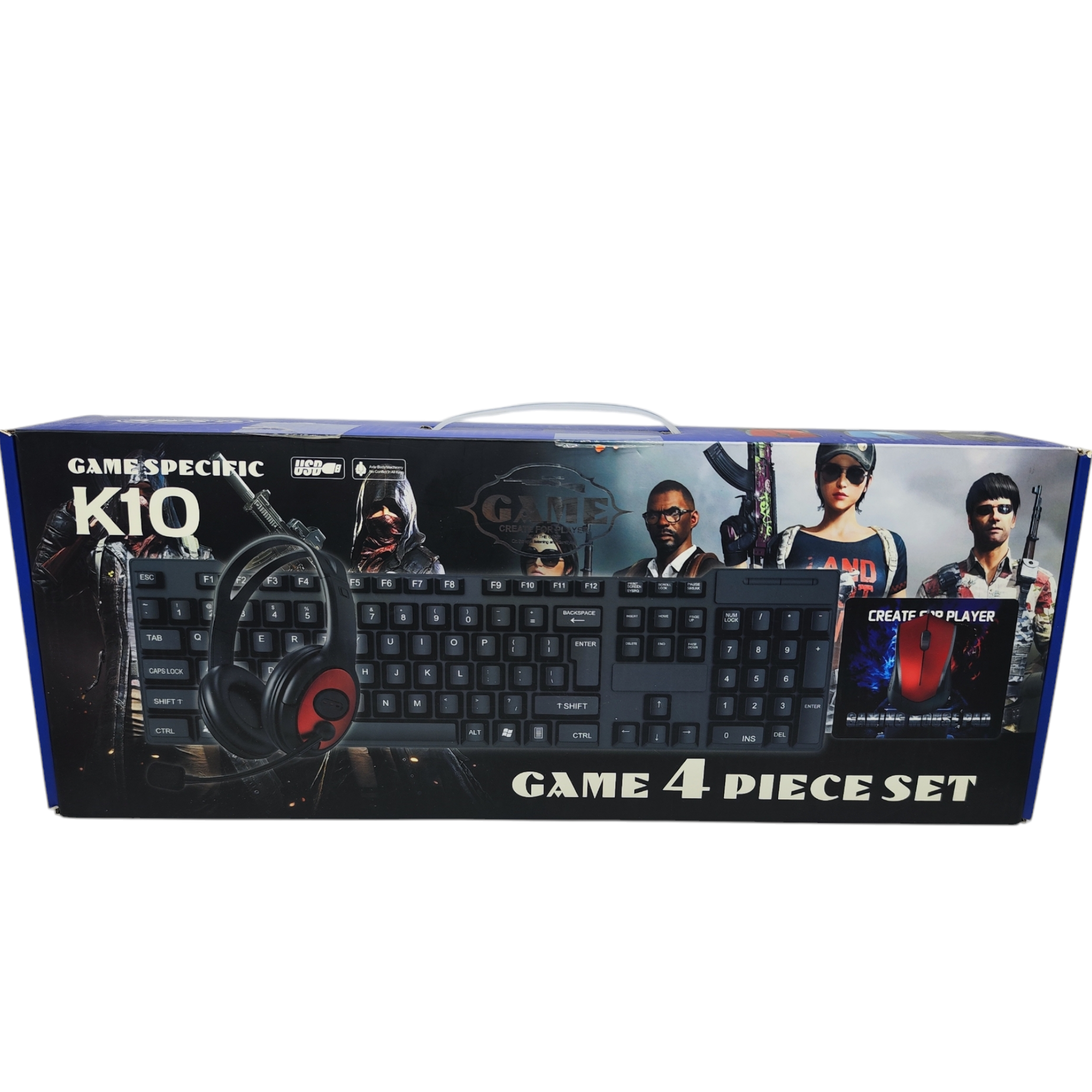 Set de teclado GAMER de 4 piezas k10,k30,k40 Imagen principal del producto