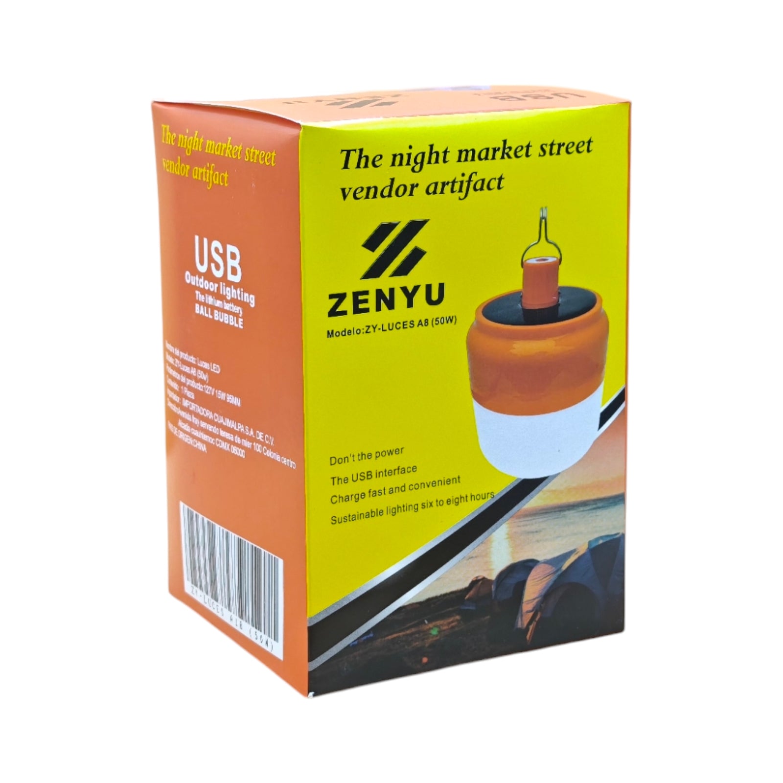 Foco Recargable De Luz Blanca ZENYU ZY-LUCES.A8 Imagen principal del producto