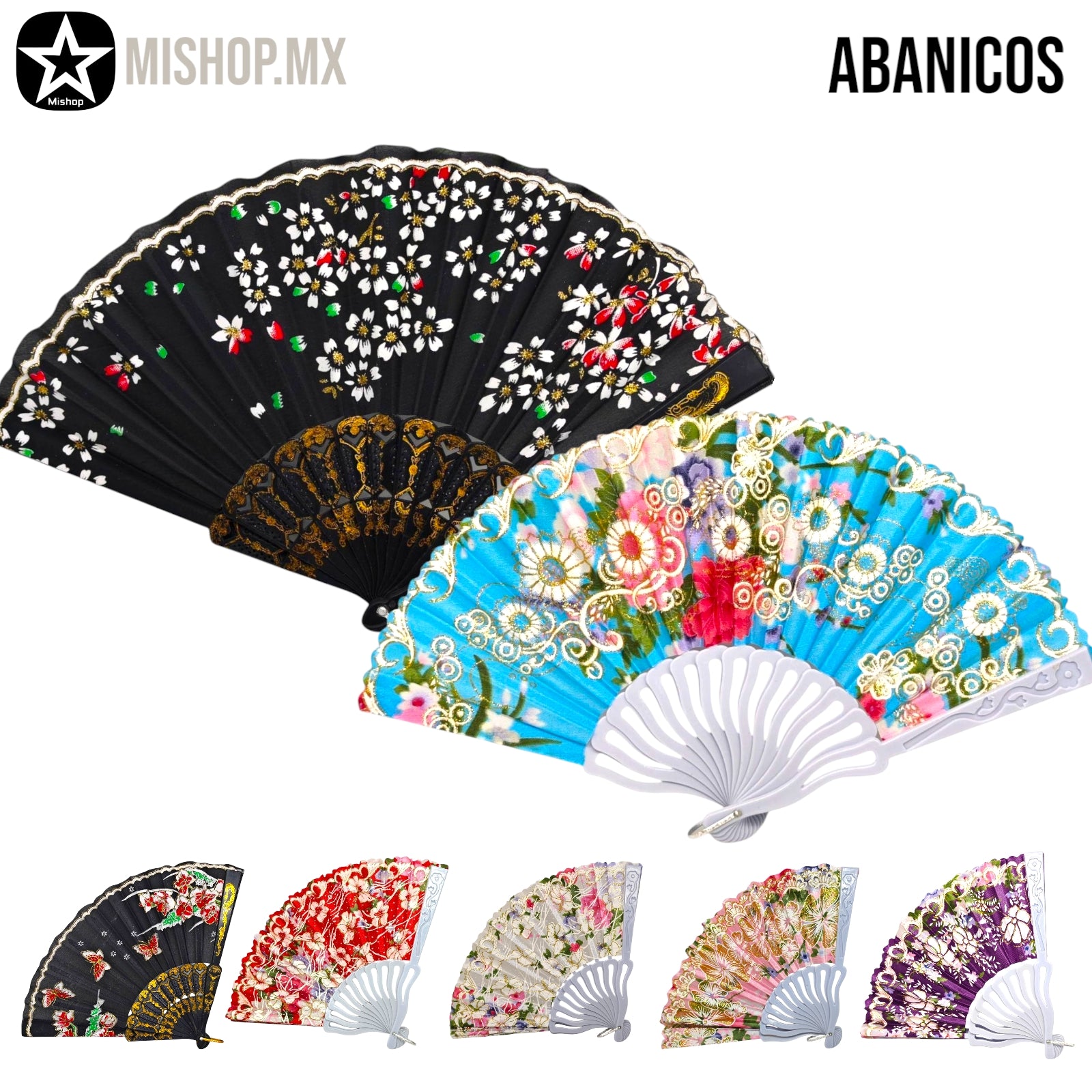 Abanicos De Tela Para Dama Imagen principal del producto