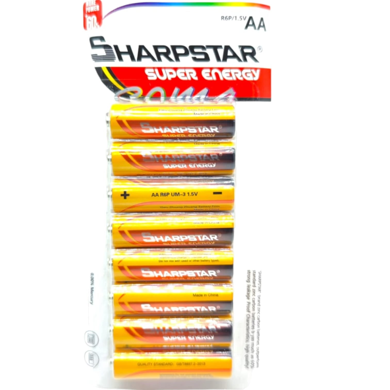 PILA AA SHARPSTAR ZENYU SHA-8B-AA-RED Imagen principal del producto