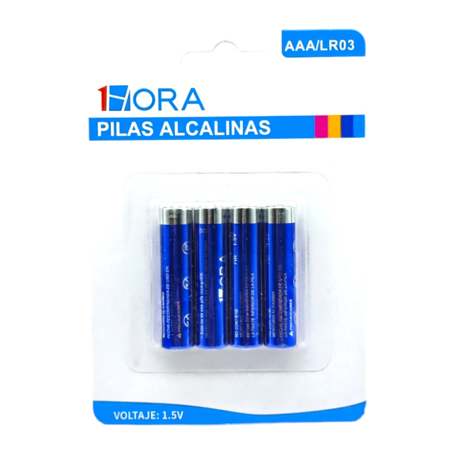 PILAS ALCALINAS AAA 4PZS 1HORA GAR135 Imagen principal del producto