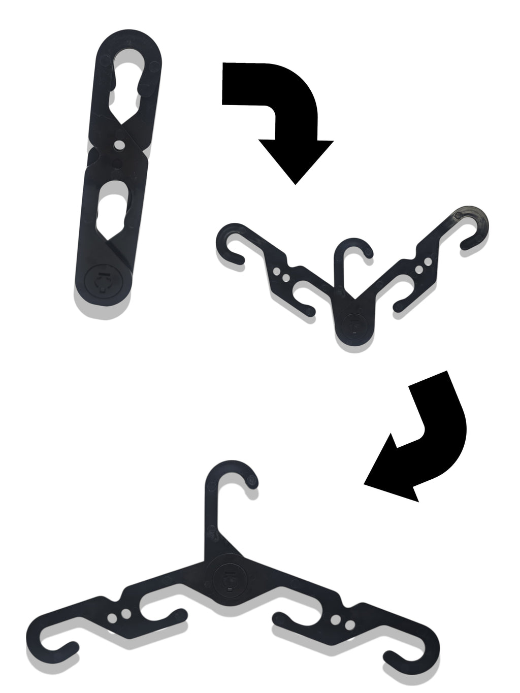 Gancho de ropa despleguable