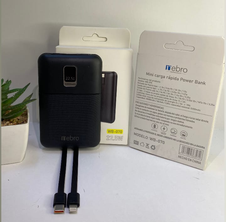 PowerBank 10,000mAh - WB-070 Imagen principal del producto