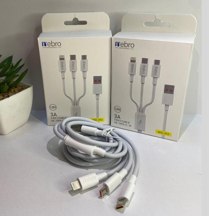 Cable 3en1 con salida IP/TC/V8 - WD-013 Imagen principal del producto