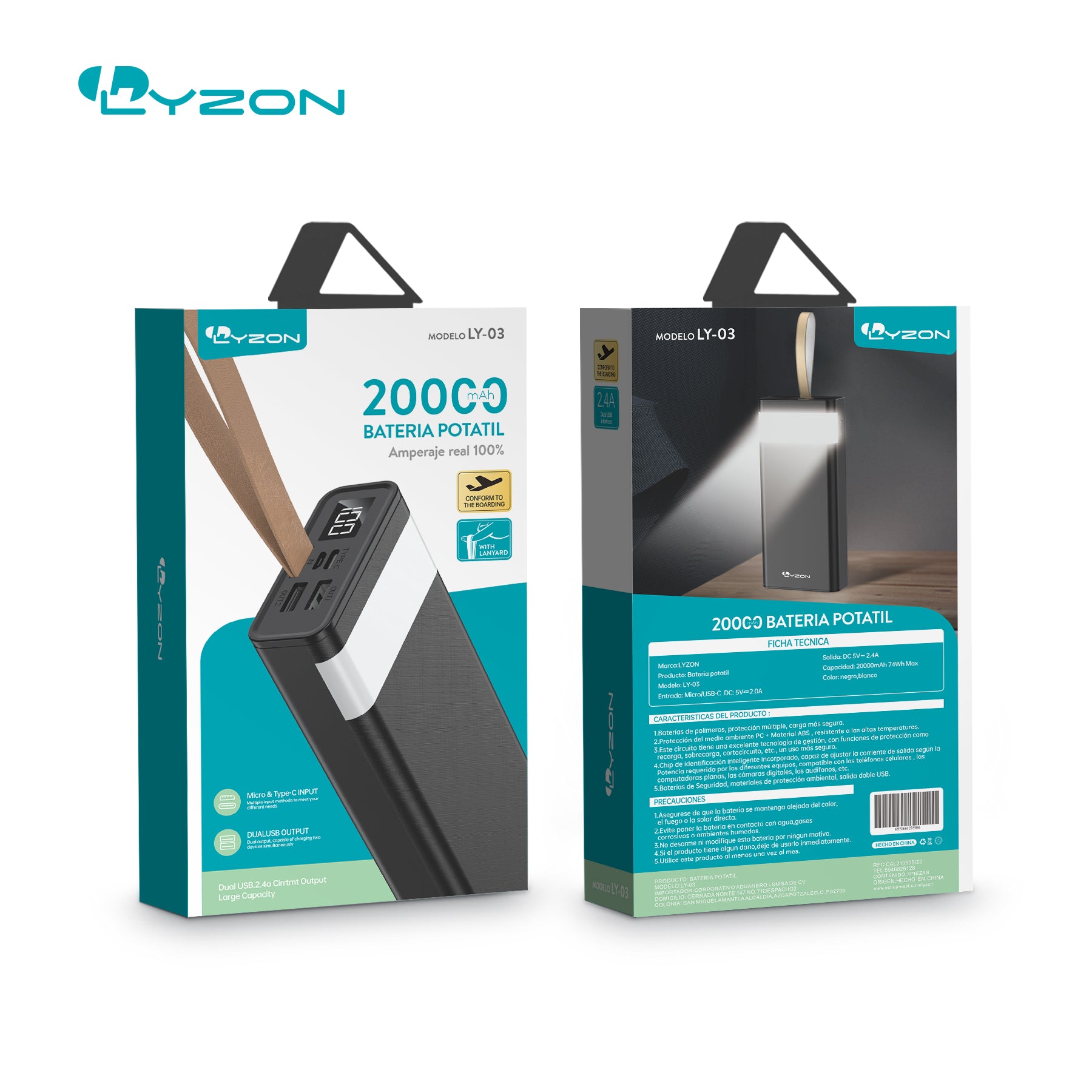 Batería Portátil PowerBank LY-03 Imagen principal del producto