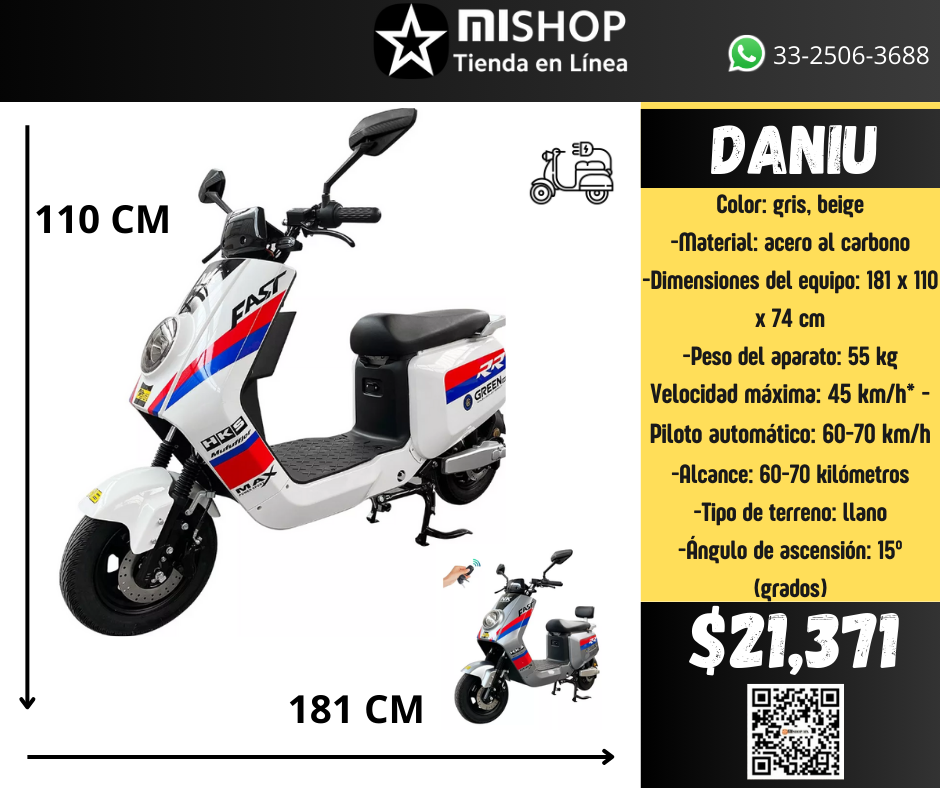 MOTO BICI ELECTRICA DANIU Imagen principal del producto