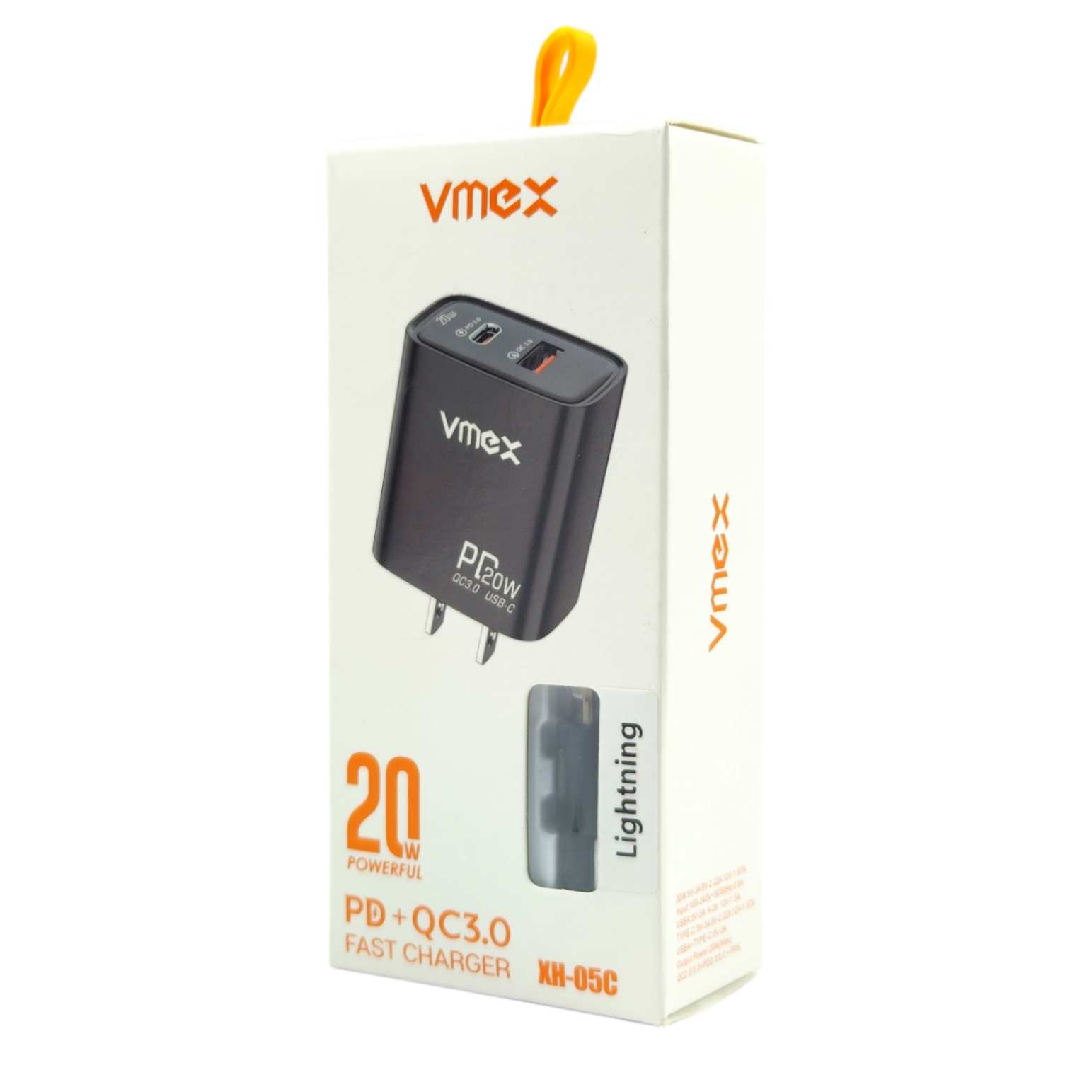 Cargador De Carga Rapida LIGHTNING o TIPO C VMEX XH-05C Imagen principal del producto
