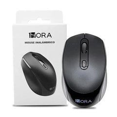 Mouse inalámbrico 2.4ghz de color negro con receptor usb - rat001