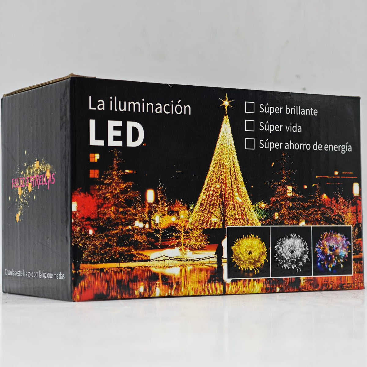 Serie de luces navideñas 100 led 7.5m hxd-2002