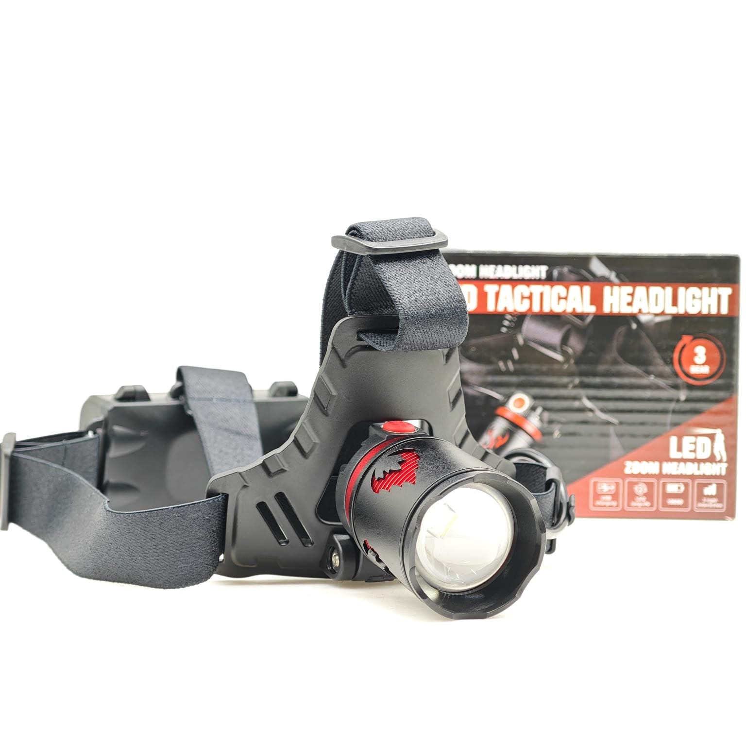 LAMPARA TACTICA LED ZOOM HEADLIGHT LJK DT-808-539 Imagen secundaria del producto