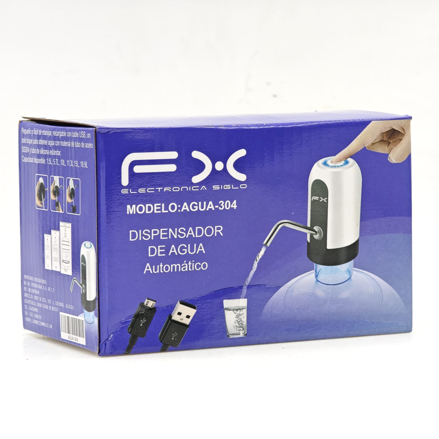 DISPENSADOR DE AGUA AUTOMATICO FX AGUA-304 Imagen principal del producto