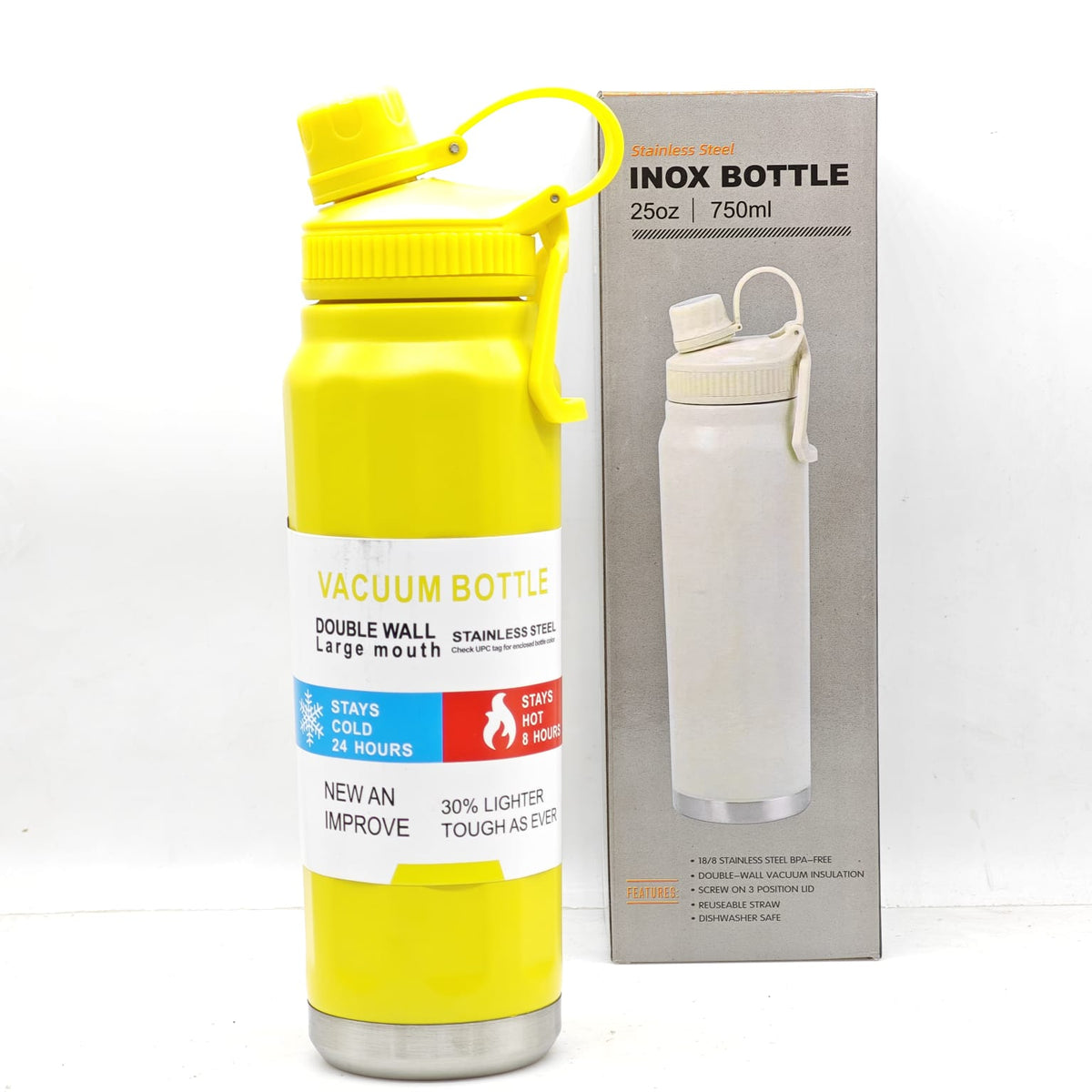 TERMO DE ACERO INOXIDABLE 25 OZ /750ML 1201XL