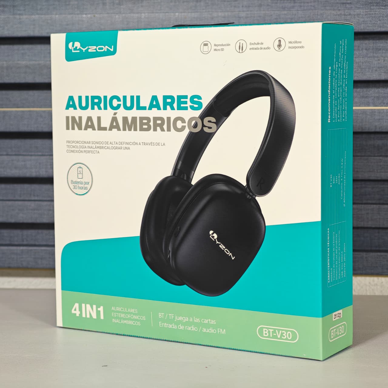 AUDIFONO DE DIADEMA LYZON BT-V30 Imagen principal del producto