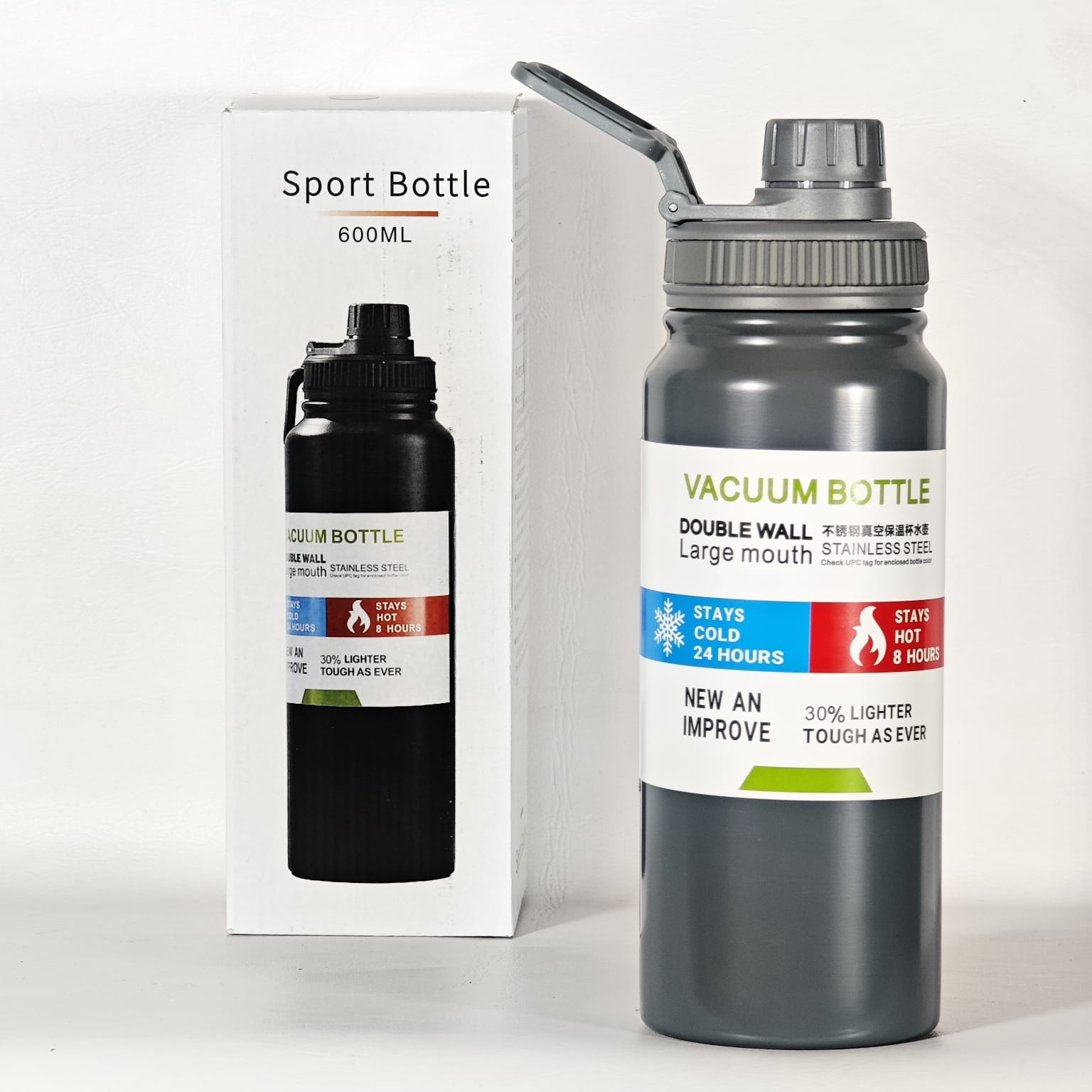 TERMO DE ACERO INOXIDABLE DE 600ML CL-TE600