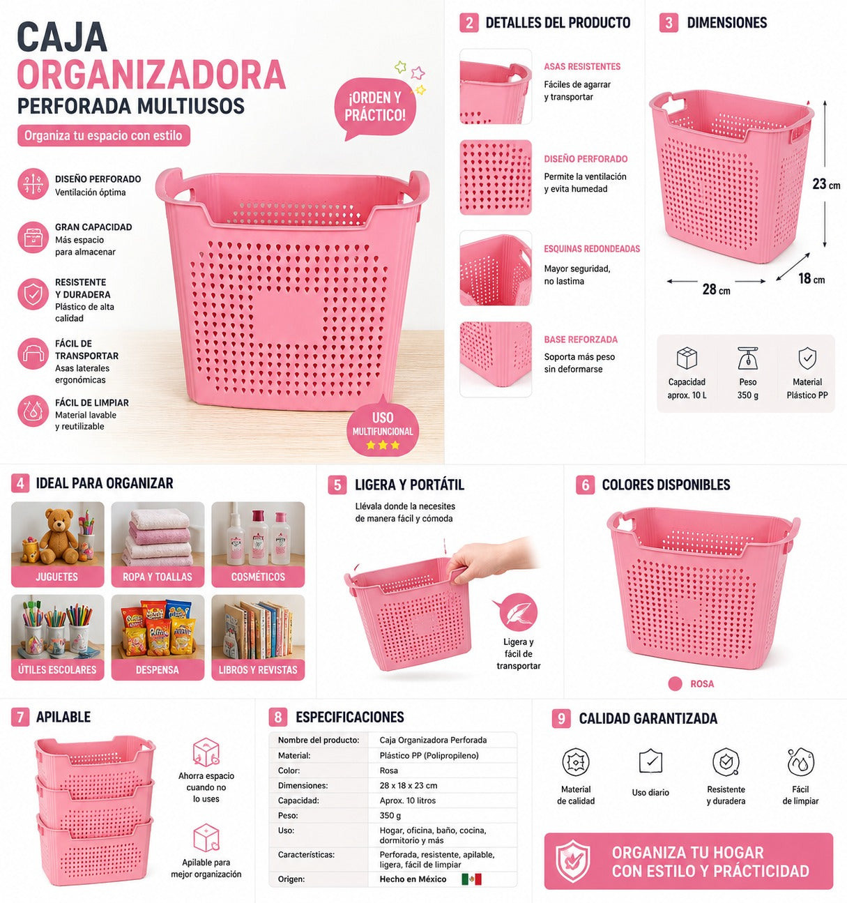 Canasto Para Ropa Sucia Cesta XYL003