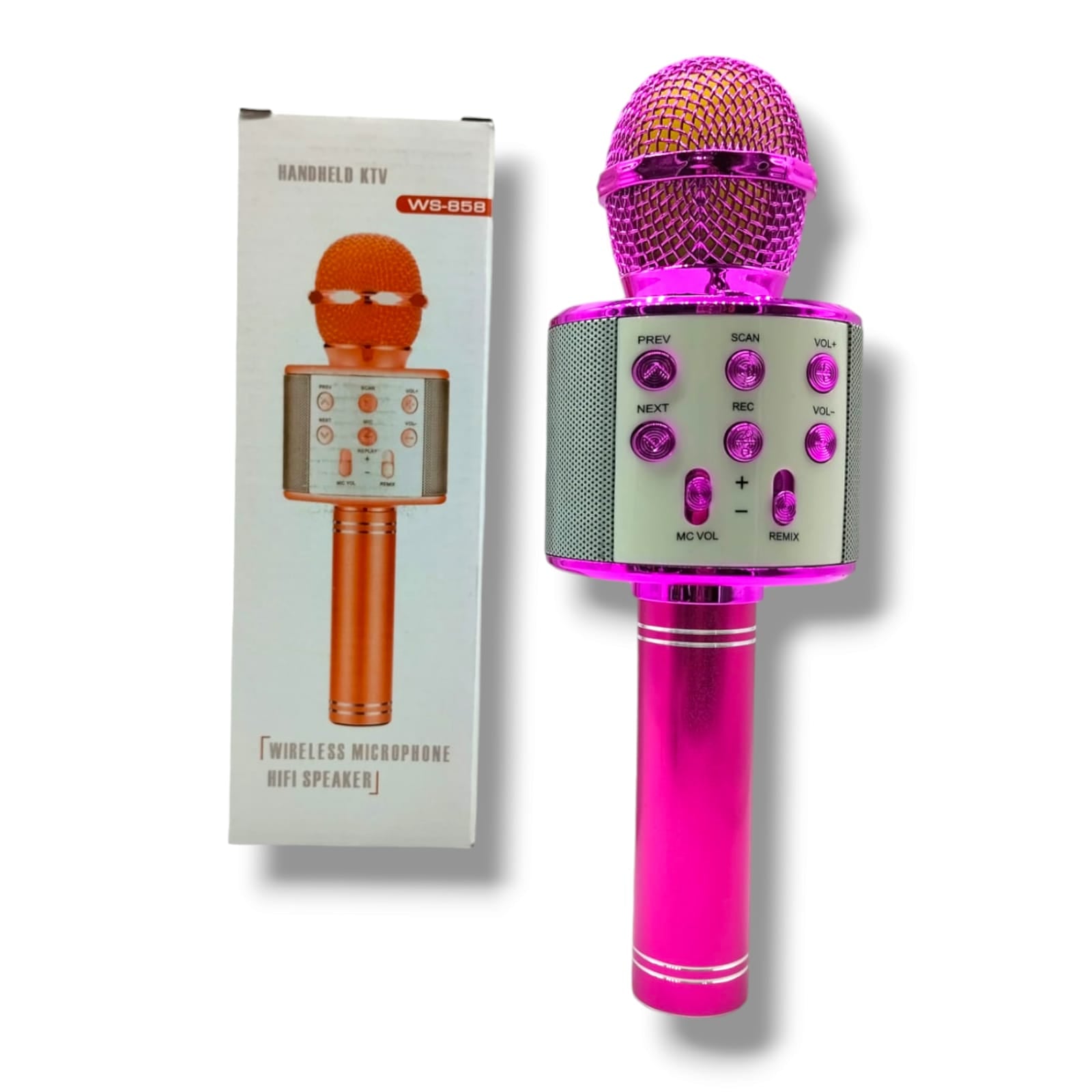 Microfono multifuncional con bocina WS-858MICROFONO MIC-01 Imagen secundaria del producto