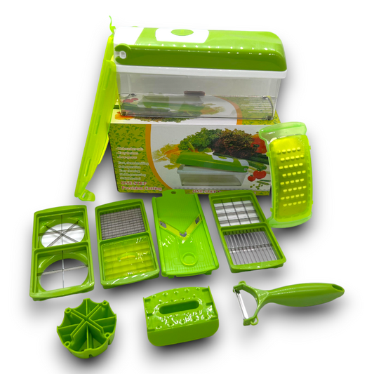 CDMX- Set de cortador, rallador, picador multifuncional para frutas y verduras