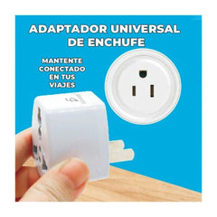 Adaptador de corriente enchufe universal, estilo europeo - CH.60 - Mishop Mexico