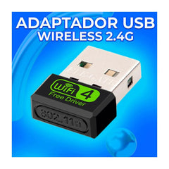 Adaptador inalámbrico usb2.0 wifi de 150mbps 100m 2.4ghz - wl.06d - Mishop Mexico