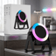 Altavoz Bluetooth Compacto "Smile Edition" con Soporte Integrado para Smartphone e Iluminación LED RGB Dinámica - XM-8421 - Mishop Mexico