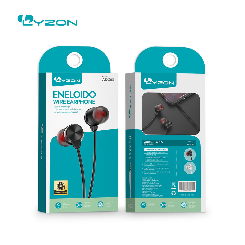 Audifono 3.5MM AD265 - Mishop Mexico